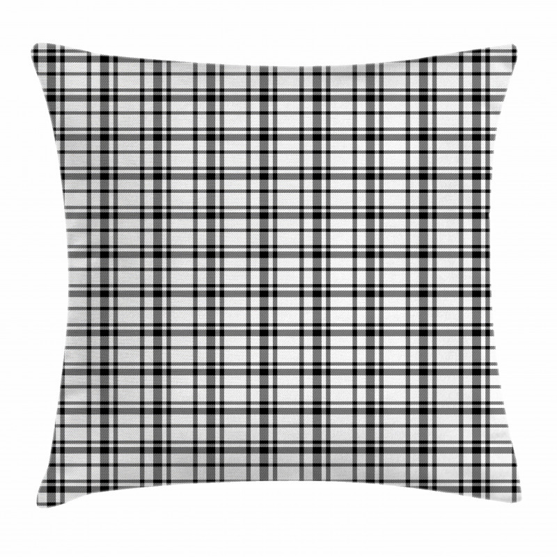 Black and White Grid Pillow Cover