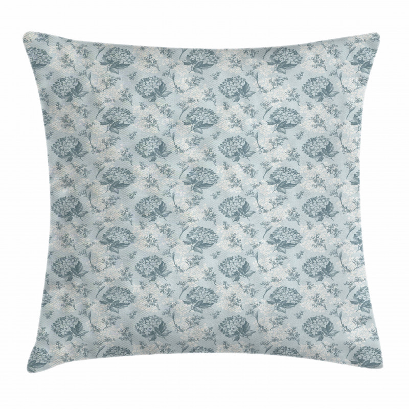 Vintage Romantic Plants Pillow Cover