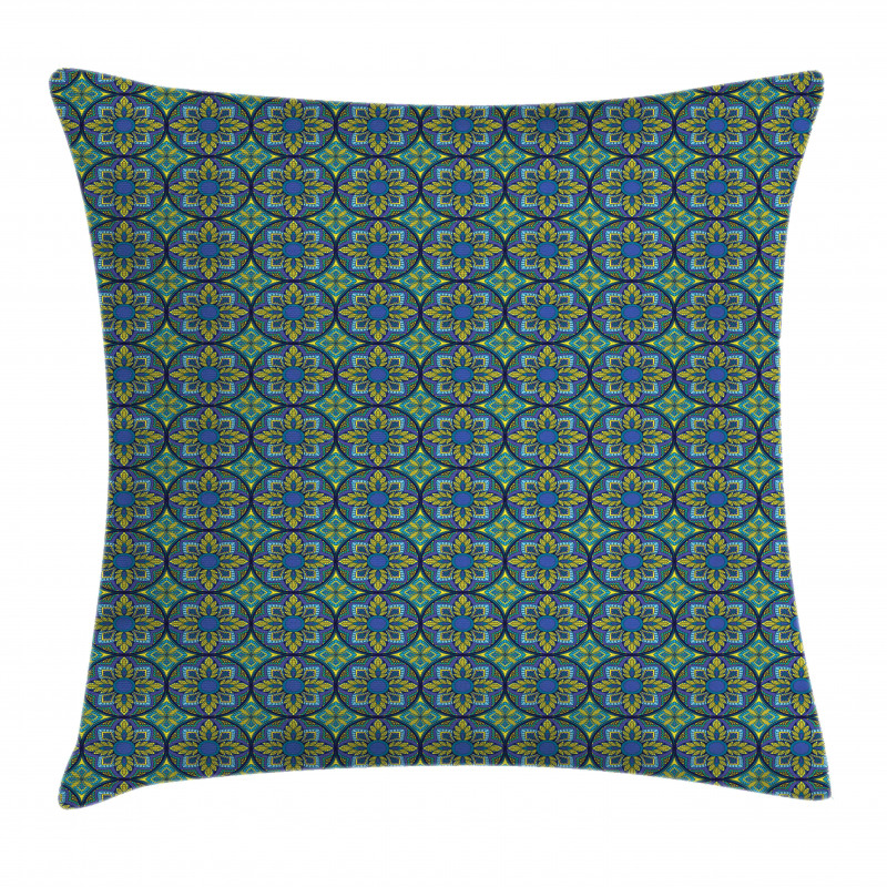 Mosaic Tiles Pattern Pillow Cover