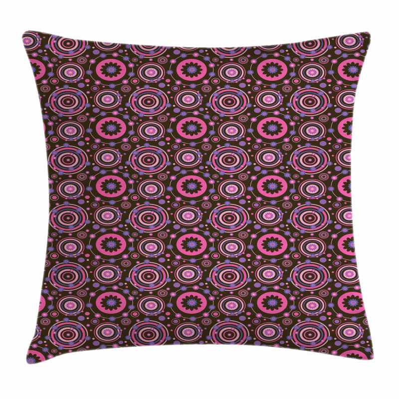 Hippie Flourishing Flowers Pillow Cover