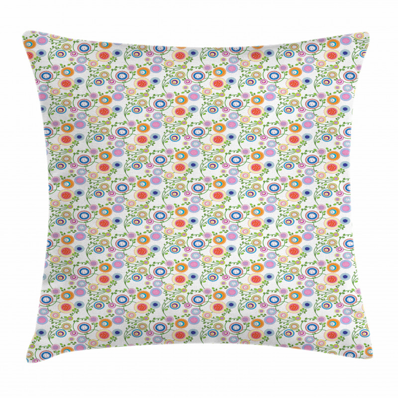 Flora Curved Branches Pillow Cover