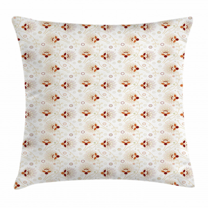 Chevrons and Flowers Pillow Cover