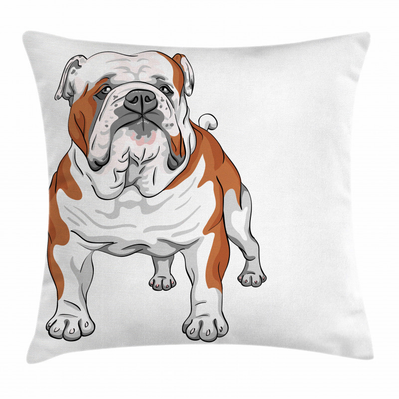 Muscular Dog Pillow Cover