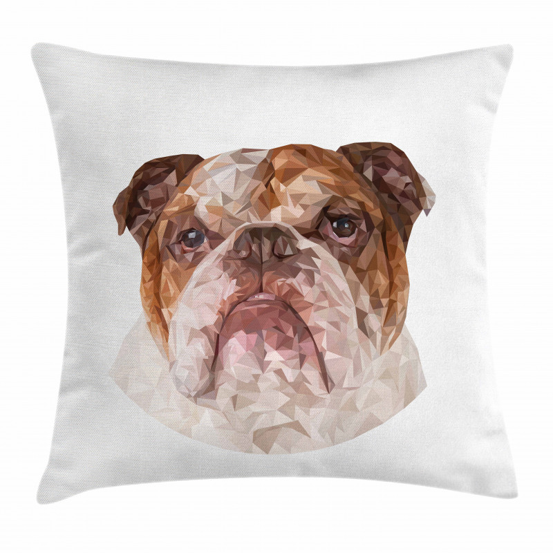 Polygon Dog Pillow Cover