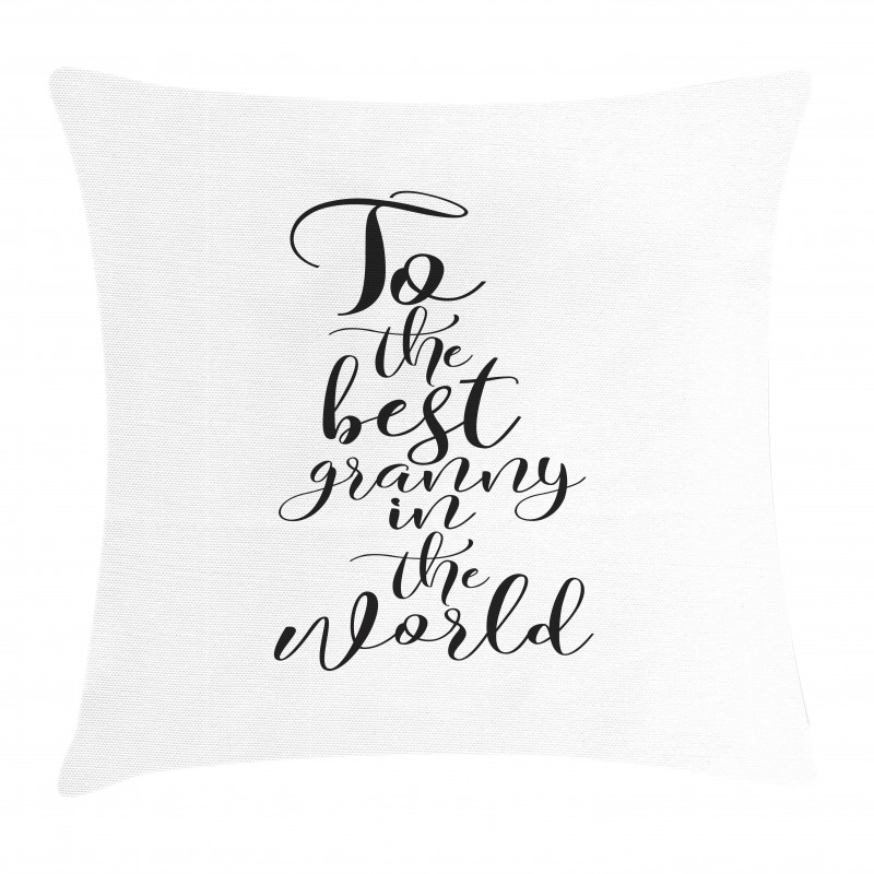 Hand Lettering Words Pillow Cover