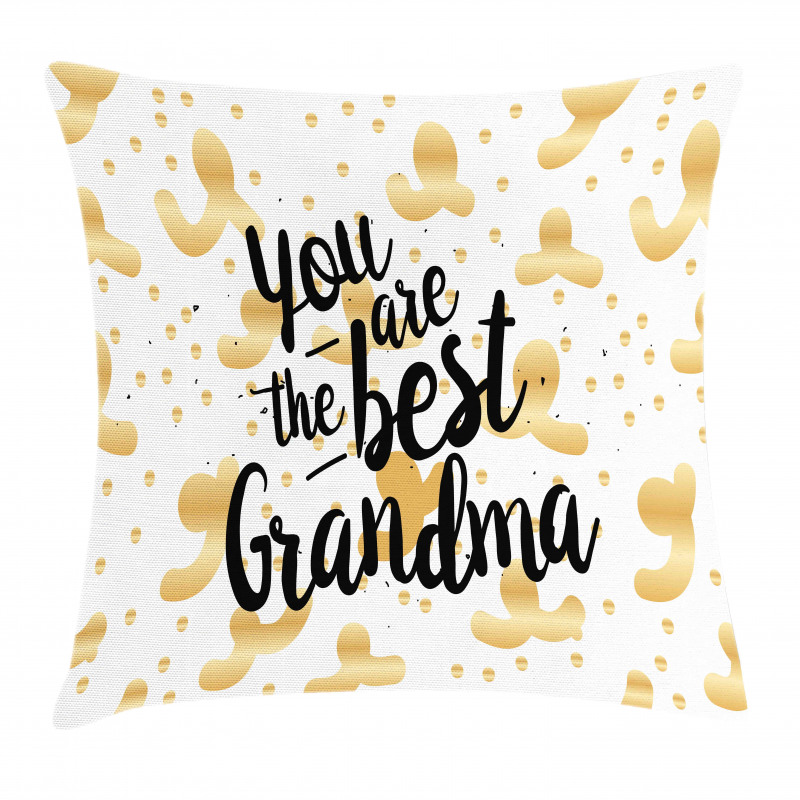 Beige Dots and Swirls Pillow Cover