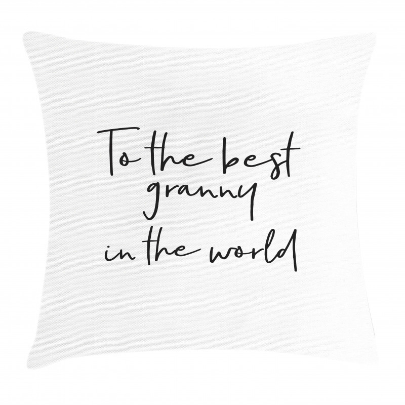 Calligraphy Letters Pillow Cover