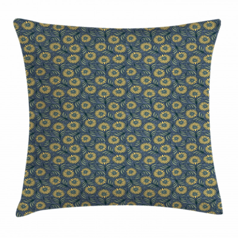 Fresh Green Foliage Leaves Pillow Cover