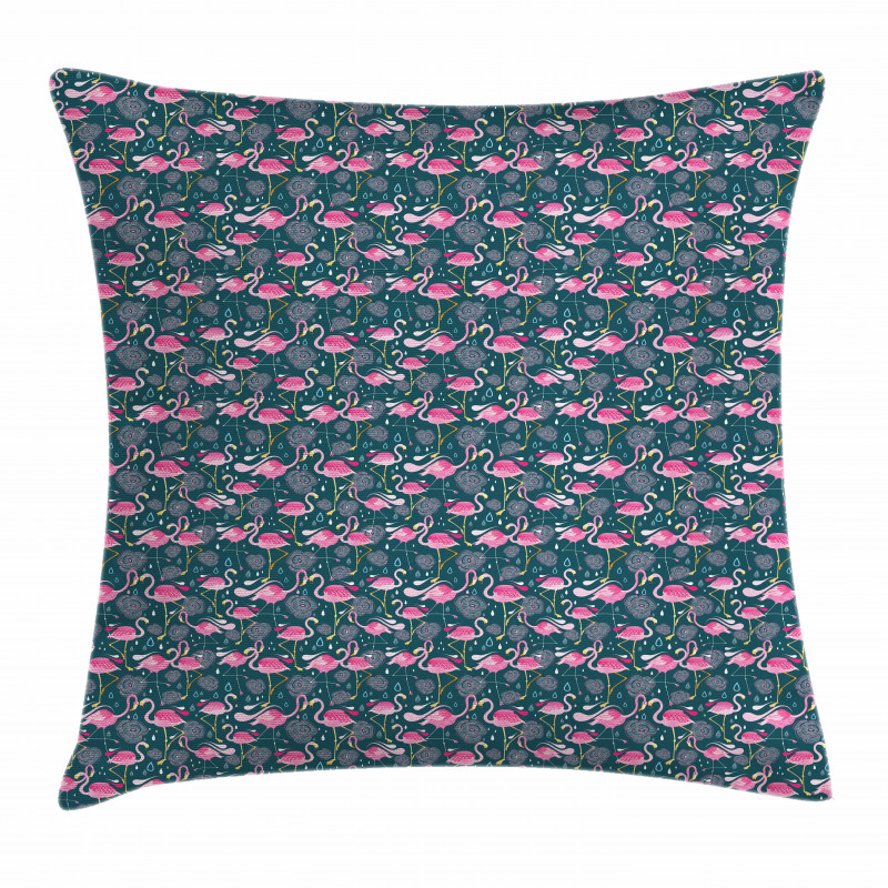 Exotic Bird Pattern Pillow Cover