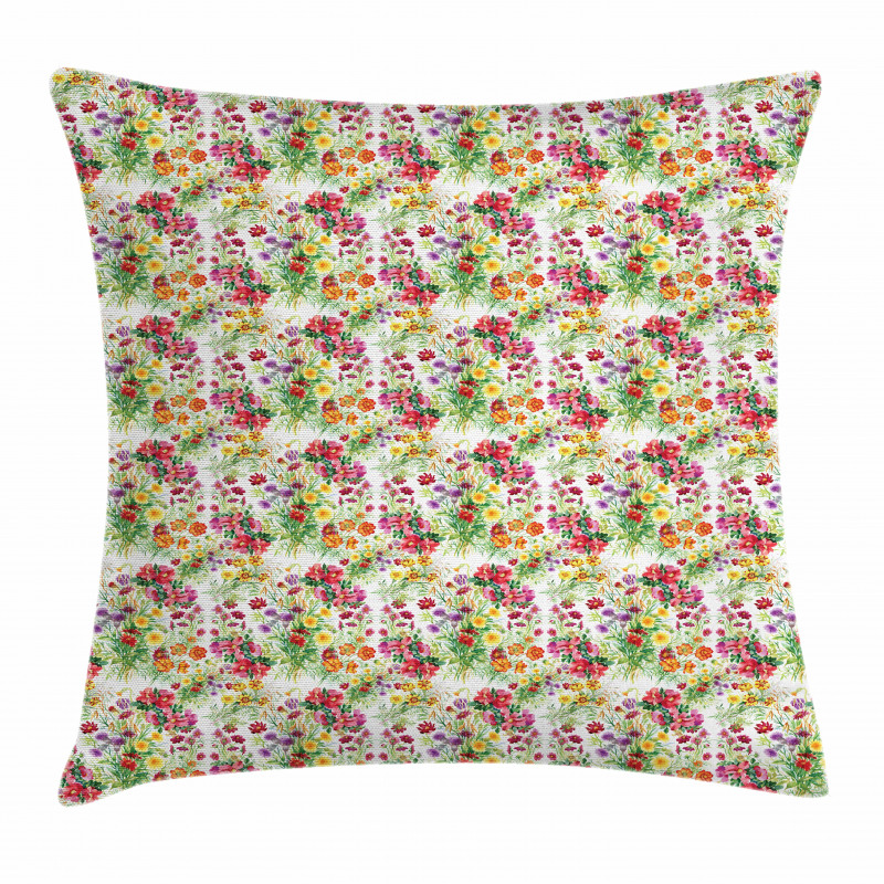 Watercolor Peony Pillow Cover