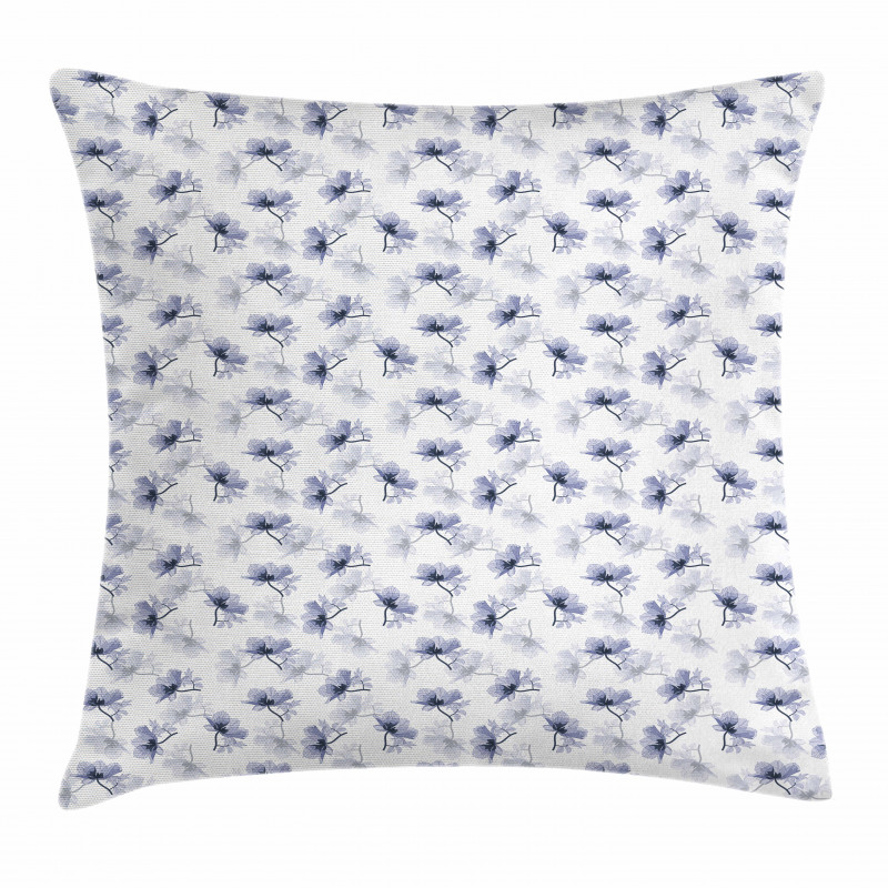 Retro Flower Composition Pillow Cover