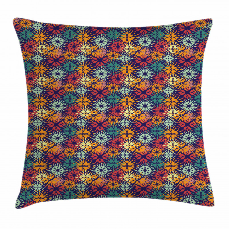 Colorful Petal Design Pillow Cover