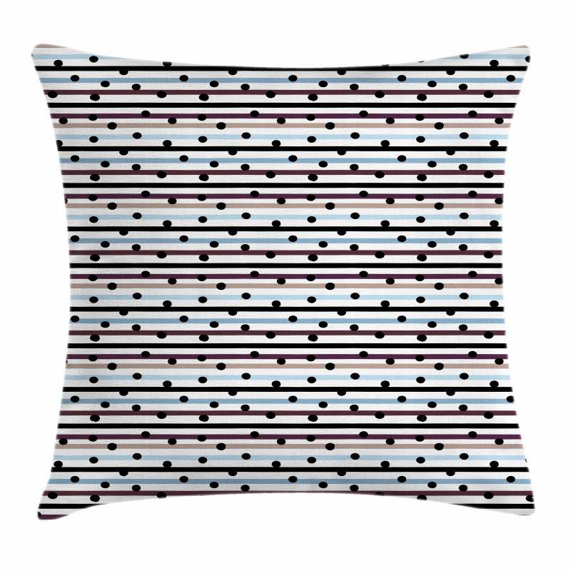 Hand Drawn Dots Lines Pillow Cover