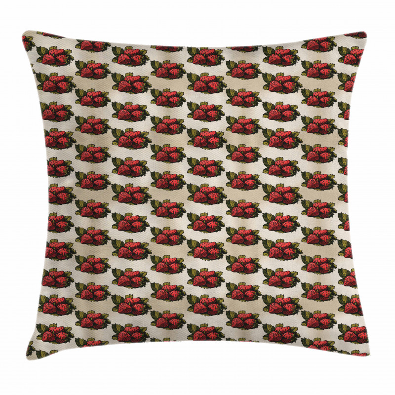 Hand Drawn Fruits Pillow Cover