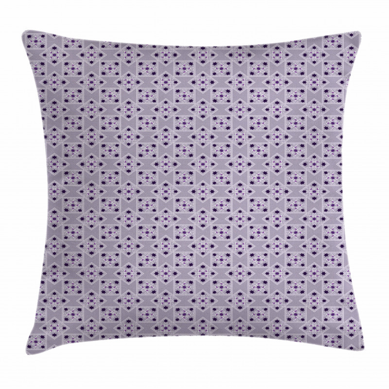 Ornate Sqaures Swirls Pillow Cover