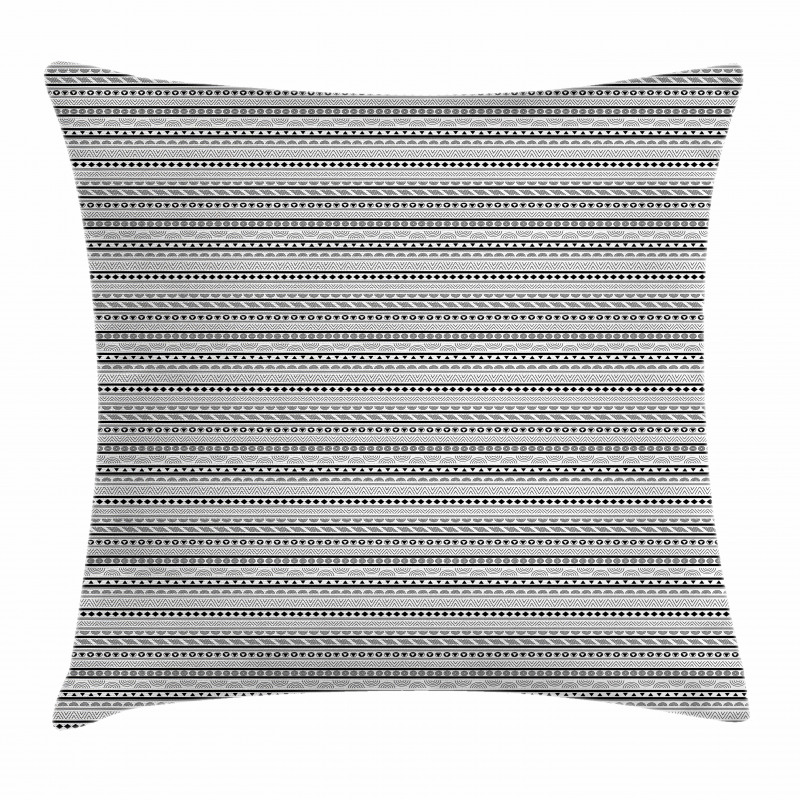 Rhombuses Bullseye Circle Pillow Cover