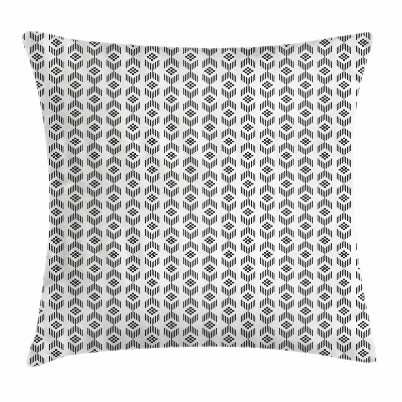 Tribal Sqaures Pattern Pillow Cover