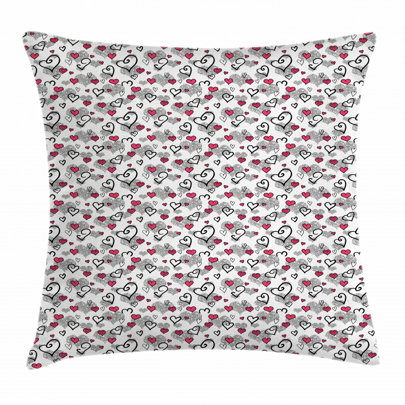 Valentine's Day Hearts Pillow Cover