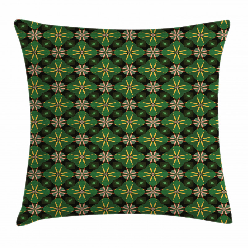 Antique Mosaic Nature Tone Pillow Cover