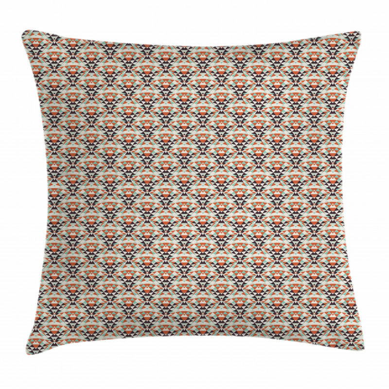 Triangles Mosaic Illusion Pillow Cover