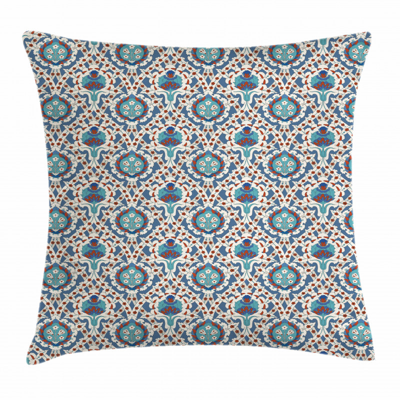 Traditional Floral Art Pillow Cover