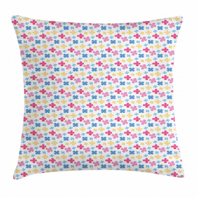 Sketchy Colorful Daisy Pillow Cover