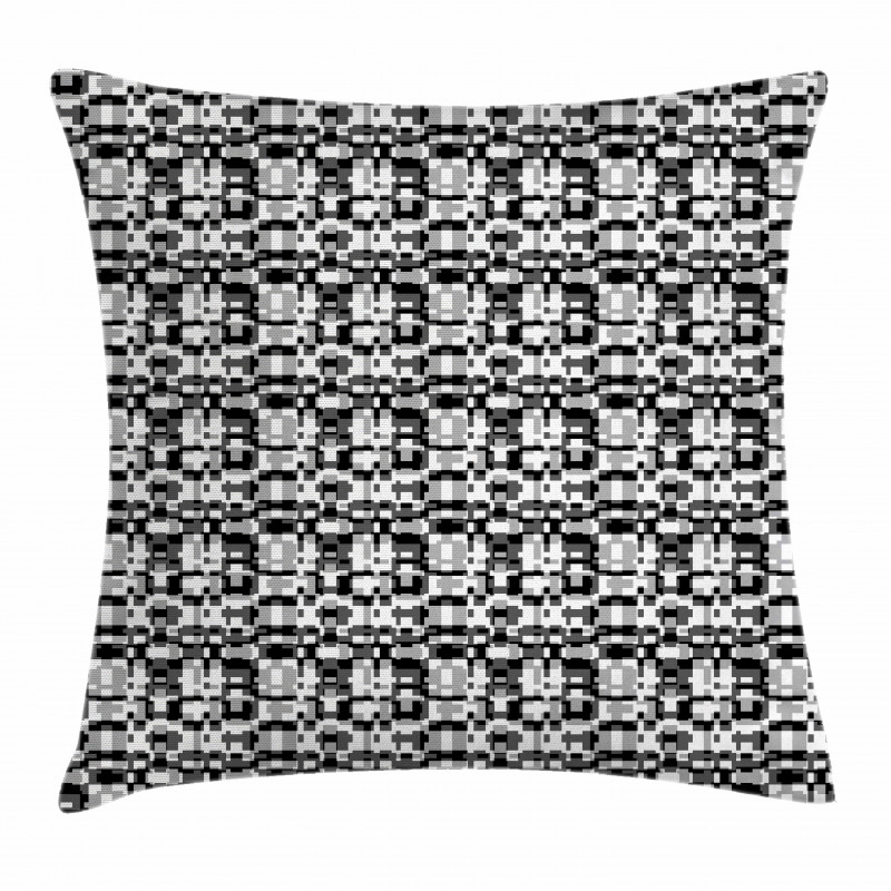 Asymmetric Greyscale Pillow Cover