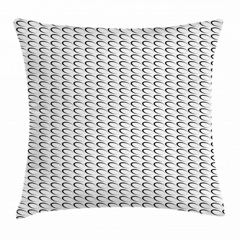 Slanted Ovals Pillow Cover