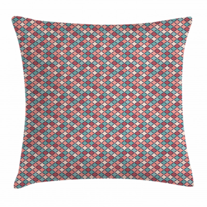 Retro Style Checkered Pillow Cover