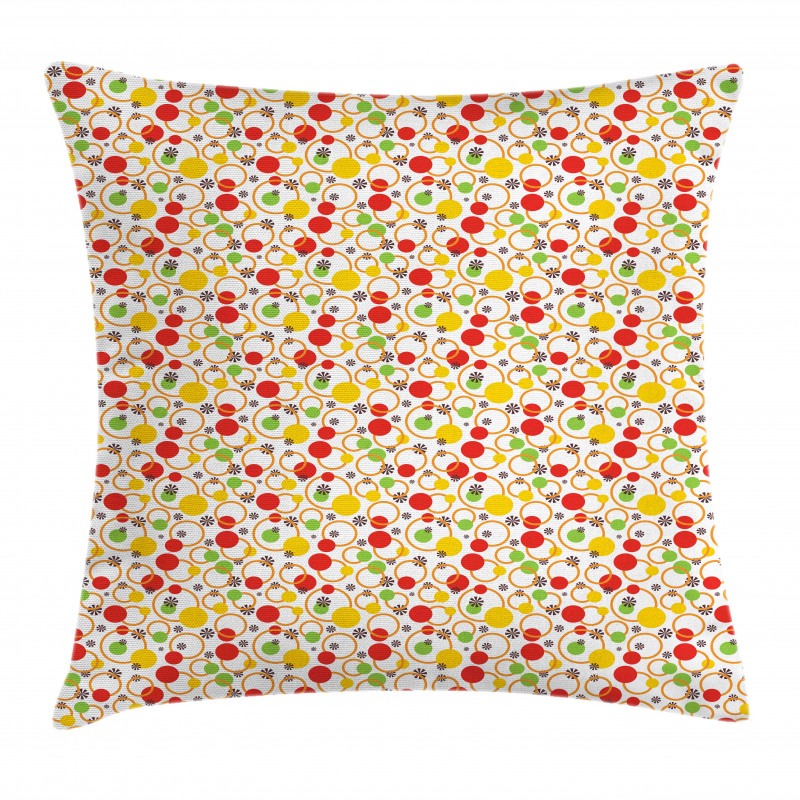 Circles Dots Design Pillow Cover