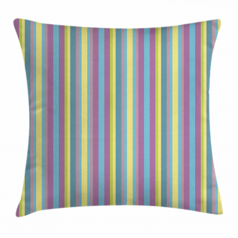 Colorful Zigzag Lines Pillow Cover