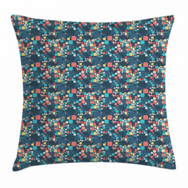Oval Cornered Squares Pillow Cover