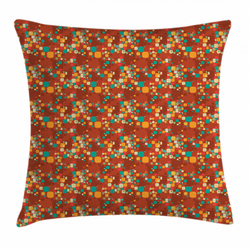 Colorful Abstract Motif Pillow Cover