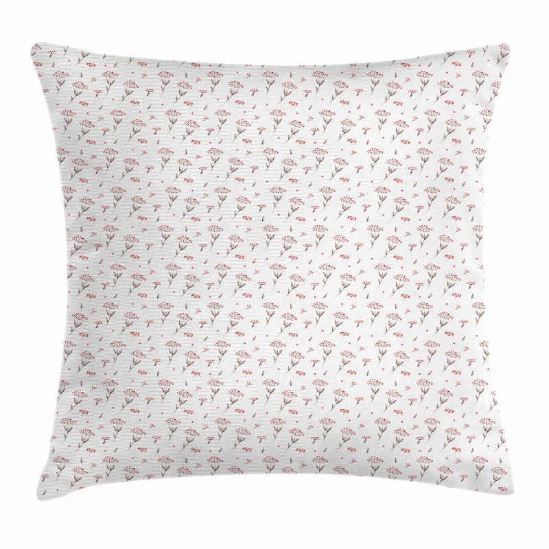 Watercolor Winter Berry Pillow Cover