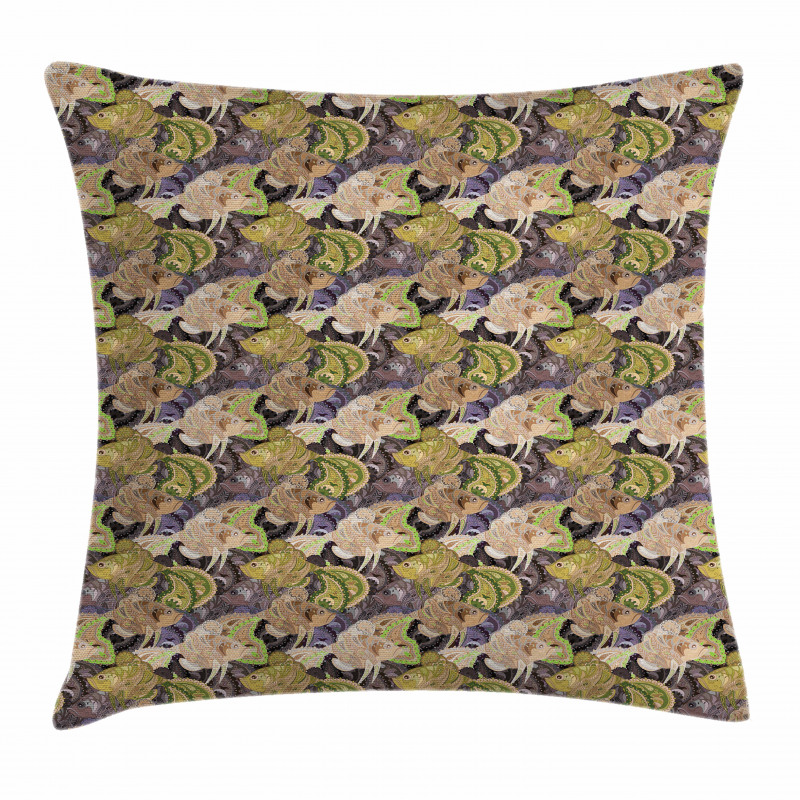 Zentangle Fish Paisley Pillow Cover