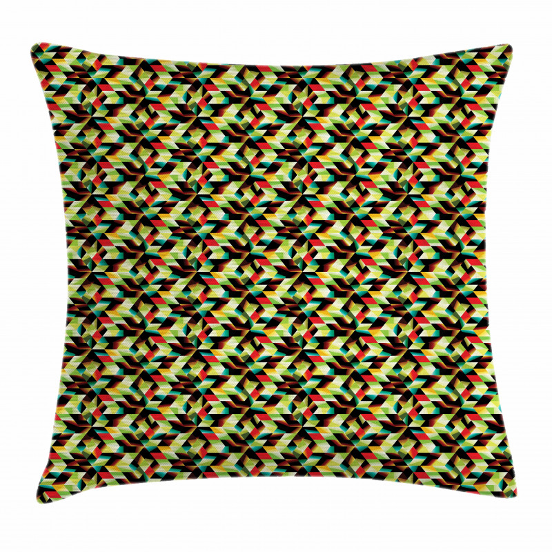 Triangles Futuristic Pillow Cover