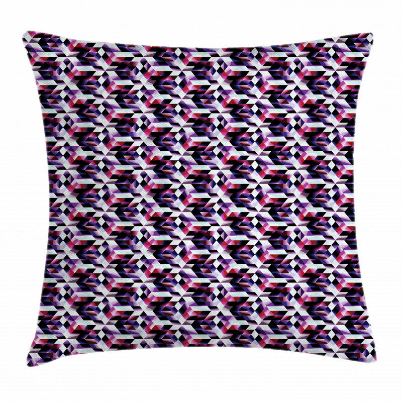 Fractal Grid Vibrant Pillow Cover