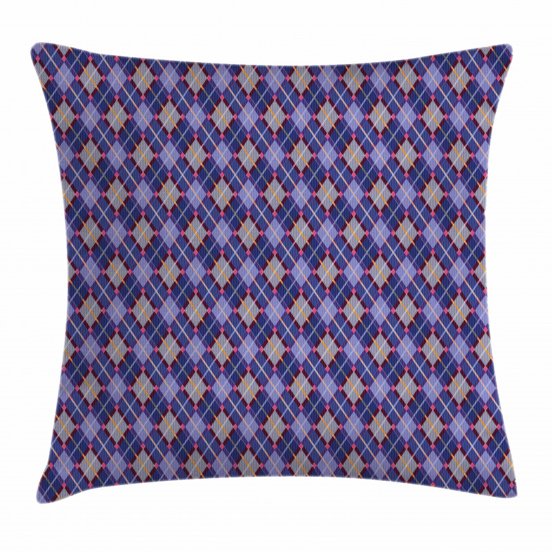 Rhombic Tartan Retro Pillow Cover