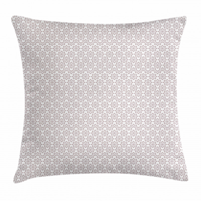 Monochrome Spring Blooms Pillow Cover