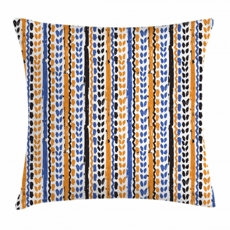 Watercolor Zigzag Lines Pillow Cover