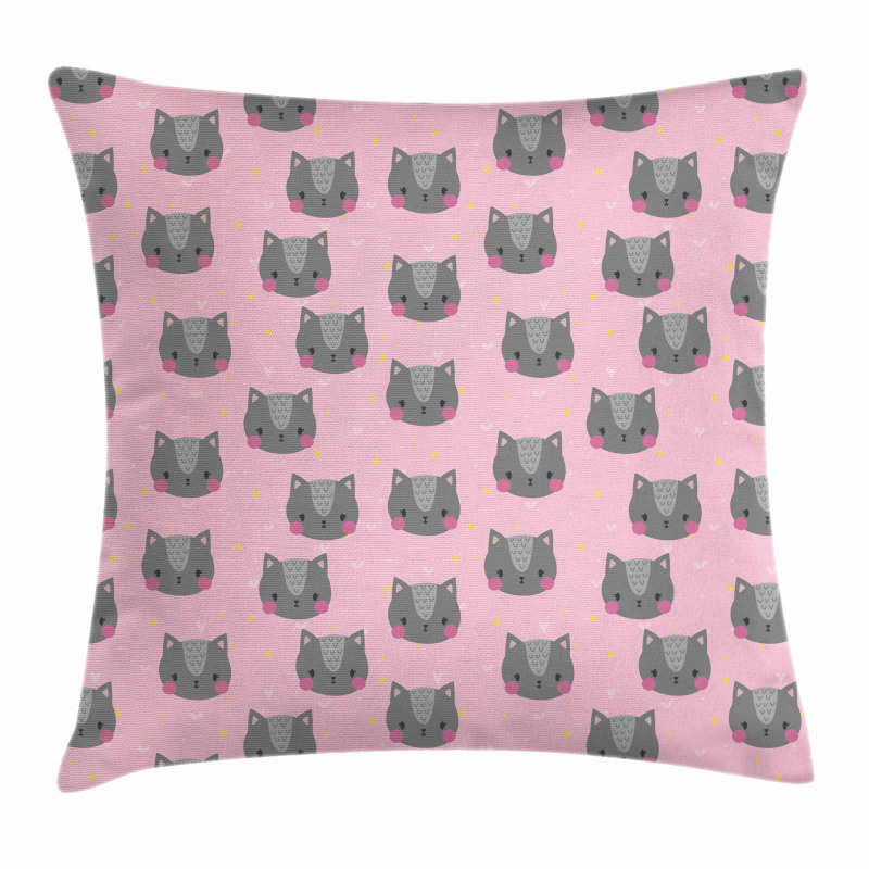 Greyscale Pet Portrait Pillow Cover