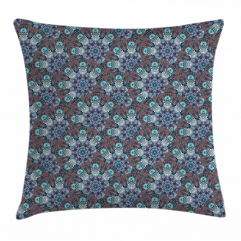 Swirls and Spirals Motif Pillow Cover