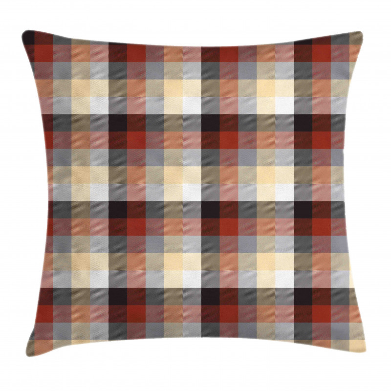 Colorful Quilt Motif Abstract Pillow Cover