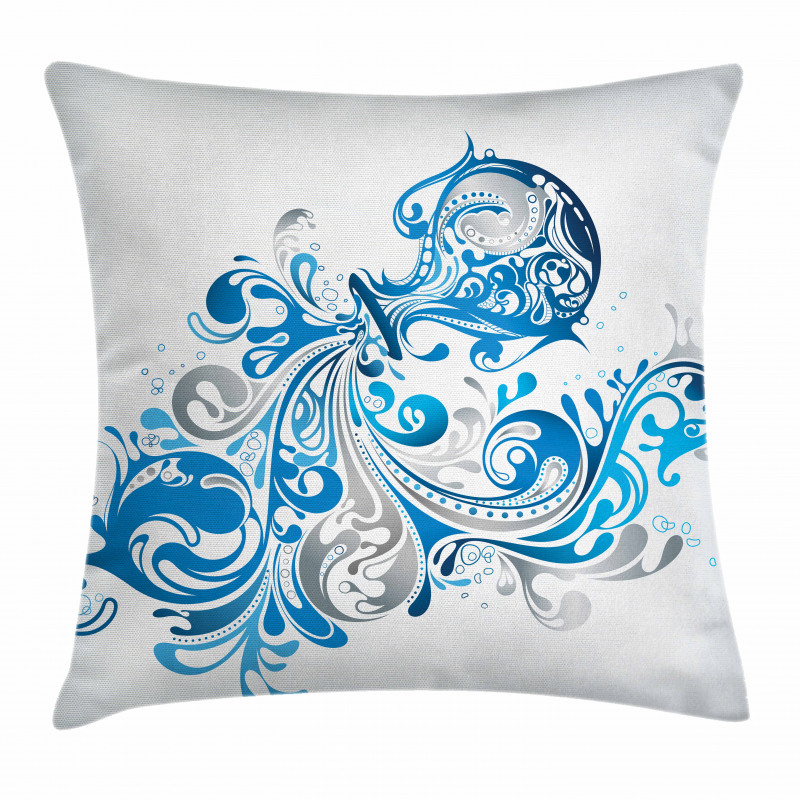 Bucket Scroll Pillow Cover