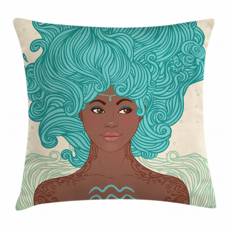 Lady Pillow Cover