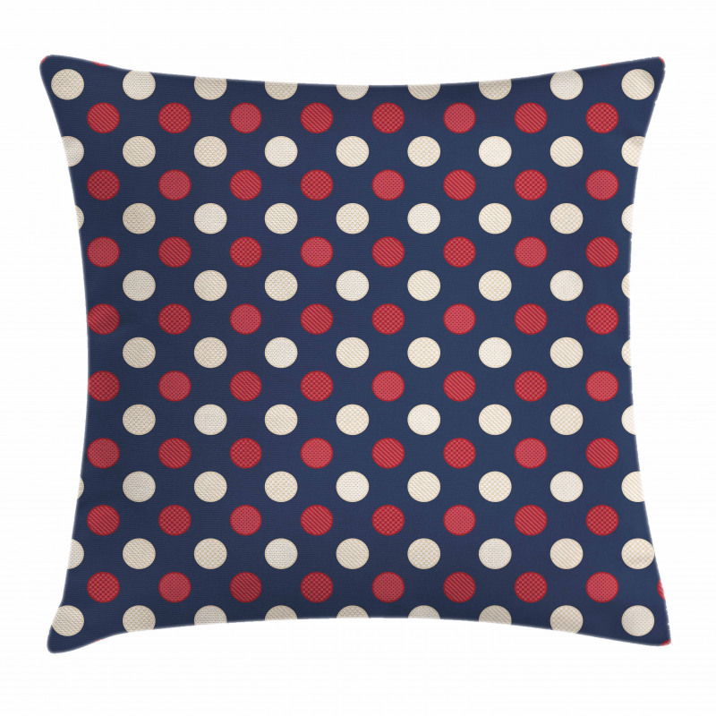 Retro Circles Stripes Pillow Cover