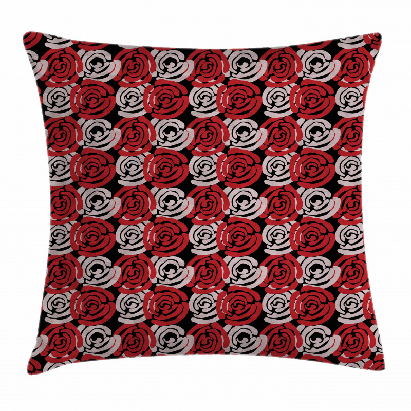 Digital Featured Rose Pillow Cover