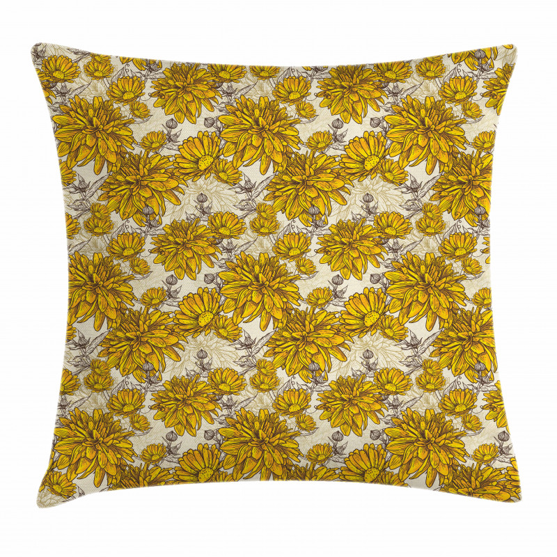 Vintage Bouquet Botany Pillow Cover