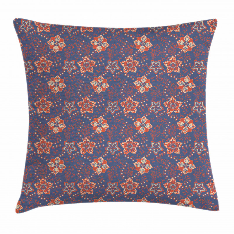 Flower Scroll Swirls Pillow Cover