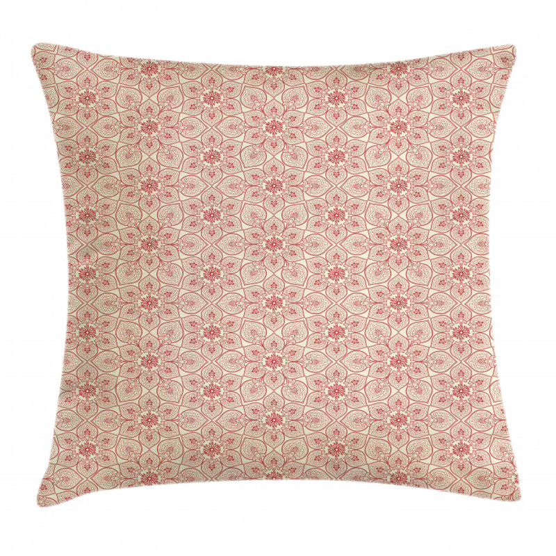 Far Eastern Floral Pillow Cover